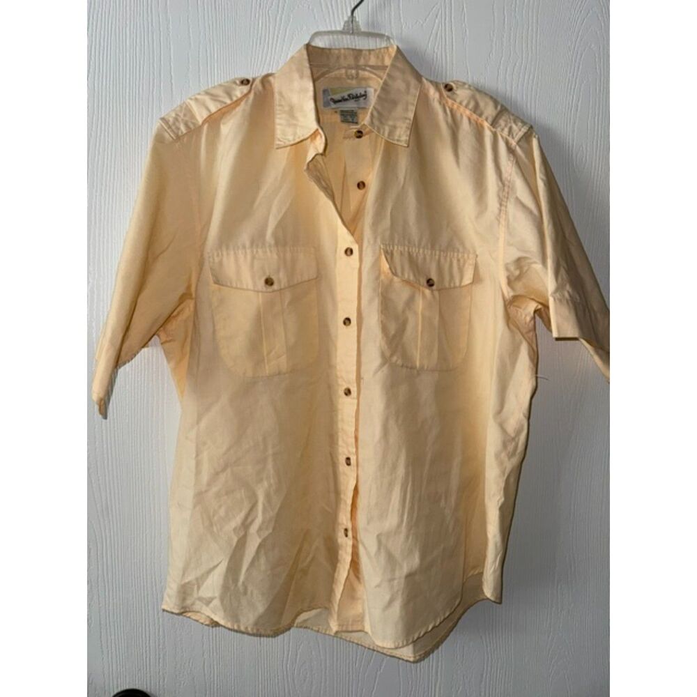 Diane Von Furstenberg Women's Vintage 80 Safari Blouse Shirt Sz S